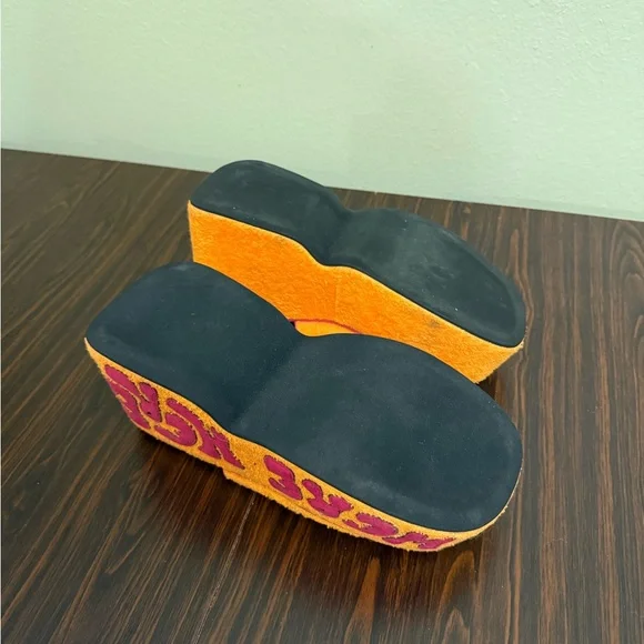 Dolls Kill Orange and Pink Platform Shoes - Picture 3 of 9